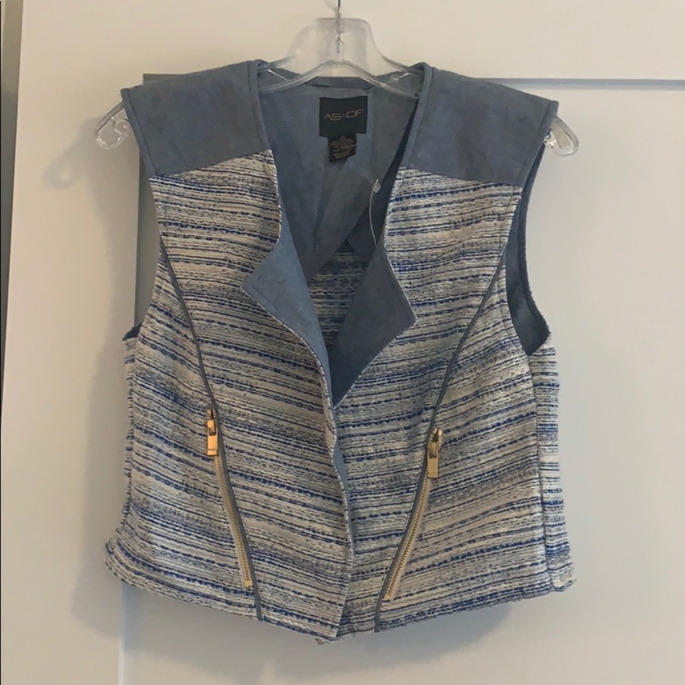 ❌❌SOLD NWT AS by DF Denim Tweed Vest